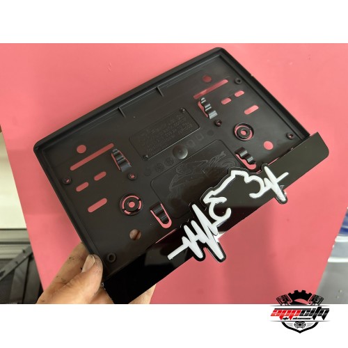 Kalp Ritmi ve Motor Özel Tasarım Pleksi Motosiklet Plakalık