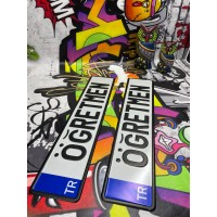 Appcity Beyaz TR li İsimli Hediye Dekor Plaka, Yazi Dekor Plaka, Isme Özel Plaka, Galeri Plakası