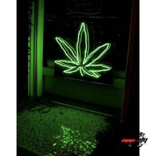 Bitki Yaprak Dekoratif Neon Led Tablo, Neon Duvar Tabela