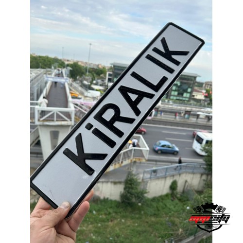 Appcity Kiralık Yazılı Beyaz Zemin Dekor Plaka, Yazi Dekor Plaka, Isme Özel Plaka, Galeri Plakası