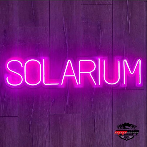 Solarium Yazılı Dekoratif Neon Led Tablo, Neon Duvar Tabela