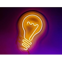 Klasik Ampül Dekoratif Neon Led Tablo, Neon Duvar Tabela Klasik Ampül Dekoratif Neon Led Tablo, Neon Duvar Tabela