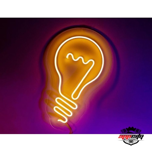 Klasik Ampül Dekoratif Neon Led Tablo, Neon Duvar Tabela