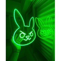 Kızgın Tavşan Dekoratif Neon Led Tablo, Neon Duvar Tabela Kızgın Tavşan Dekoratif Neon Led Tablo, Neon Duvar Tabela