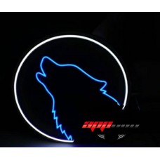 Kurt Silueti Dekoratif Neon Led Tablo, Ülkücü Neon Duvar Tabela