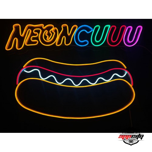 Sandviç Dekoratif Neon Led Tablo,Fast Food Neon Duvar Tabela