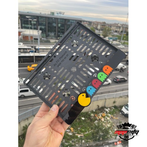 Pac Man Özel Tasarım Pleksi Motosiklet Plakalık