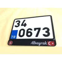 Appcity Isimli Motosiklet Plaka-Dekor Plaka-Bisiklet Plaka 12X18CM + Pleksi Plakalık Seti